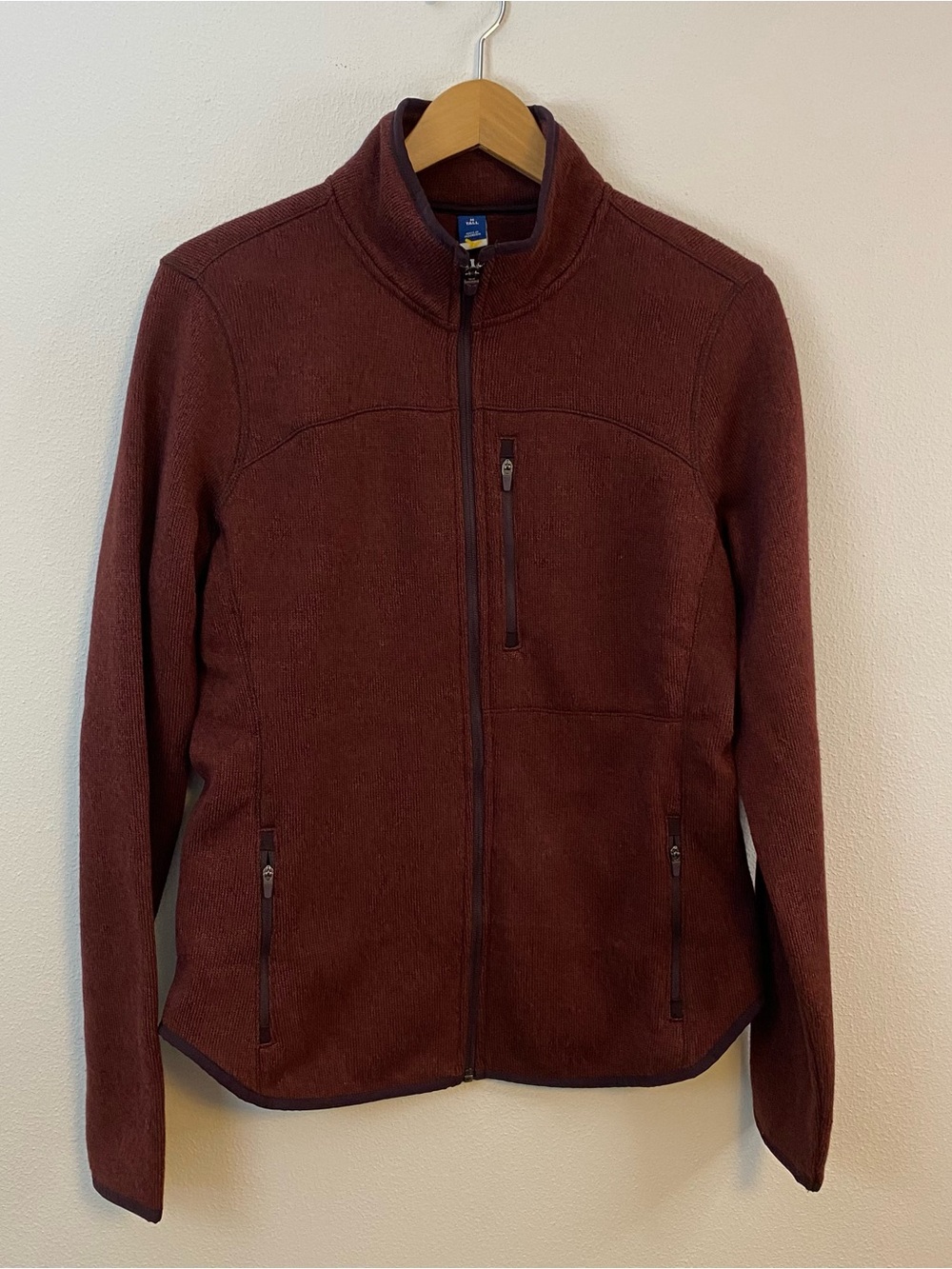 Old Navy Activewear Red Full Zip Jacket Women’s Medium Tall